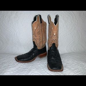 Justin Boots Black and Tan Women's Western Boots